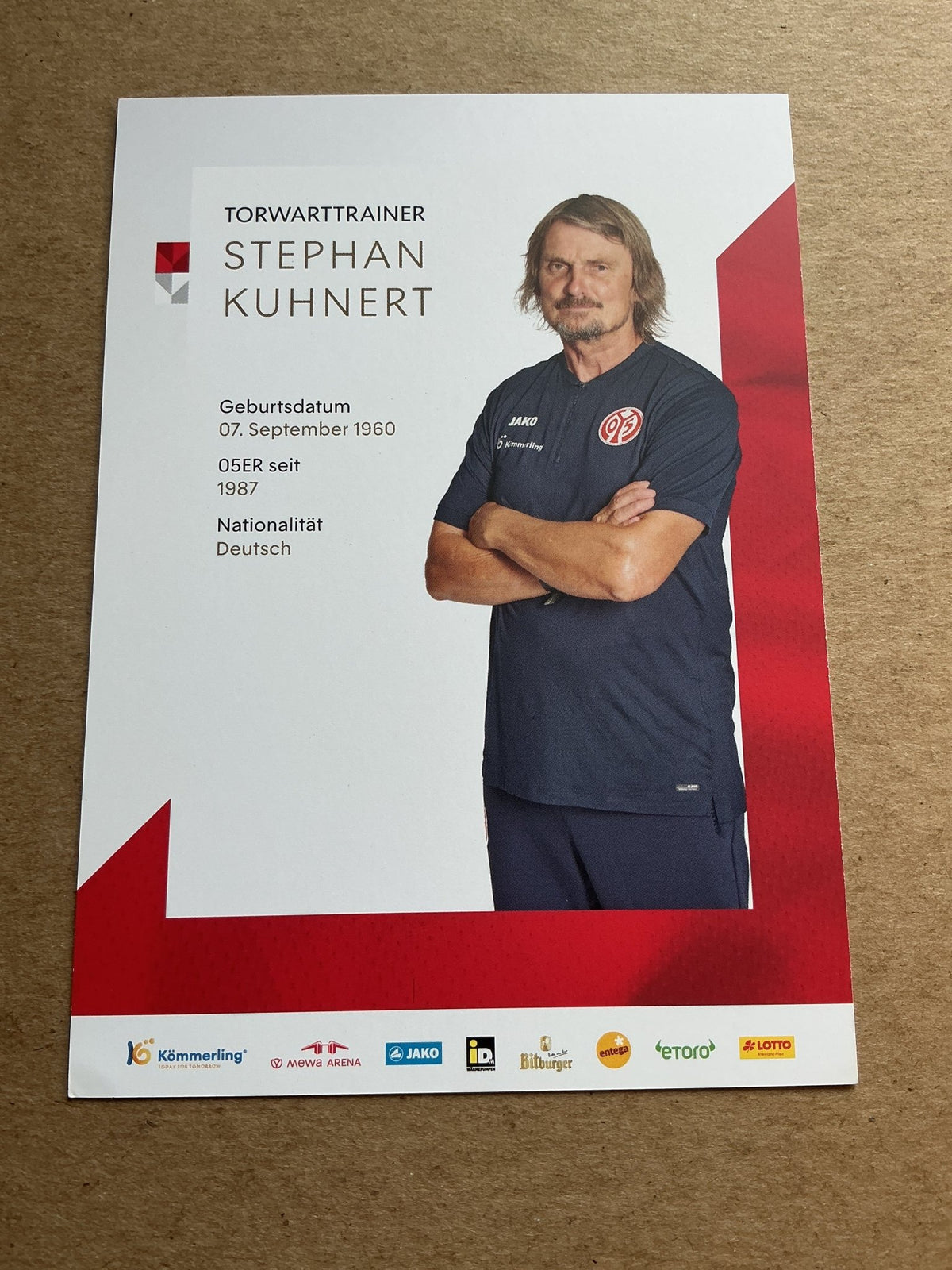 Stephan Kuhnert, Germany 🇩🇪 FSV Mainz 05 2023/24 hand signed - Autographs-World