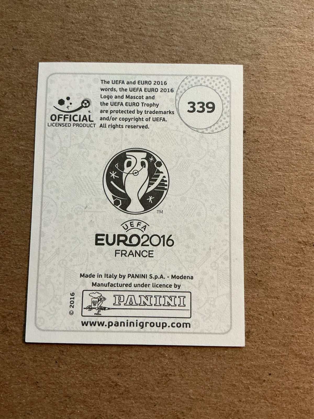 Steven Davis, Northern Ireland, UEFA Euro 2016 Panini hand signed - Autographs-World