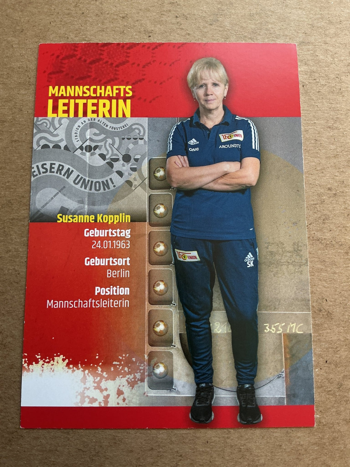 Susanne Kopplin, Germany 🇩🇪 1.FC Union Berlin 2020/21 hand signed - Autographs-World