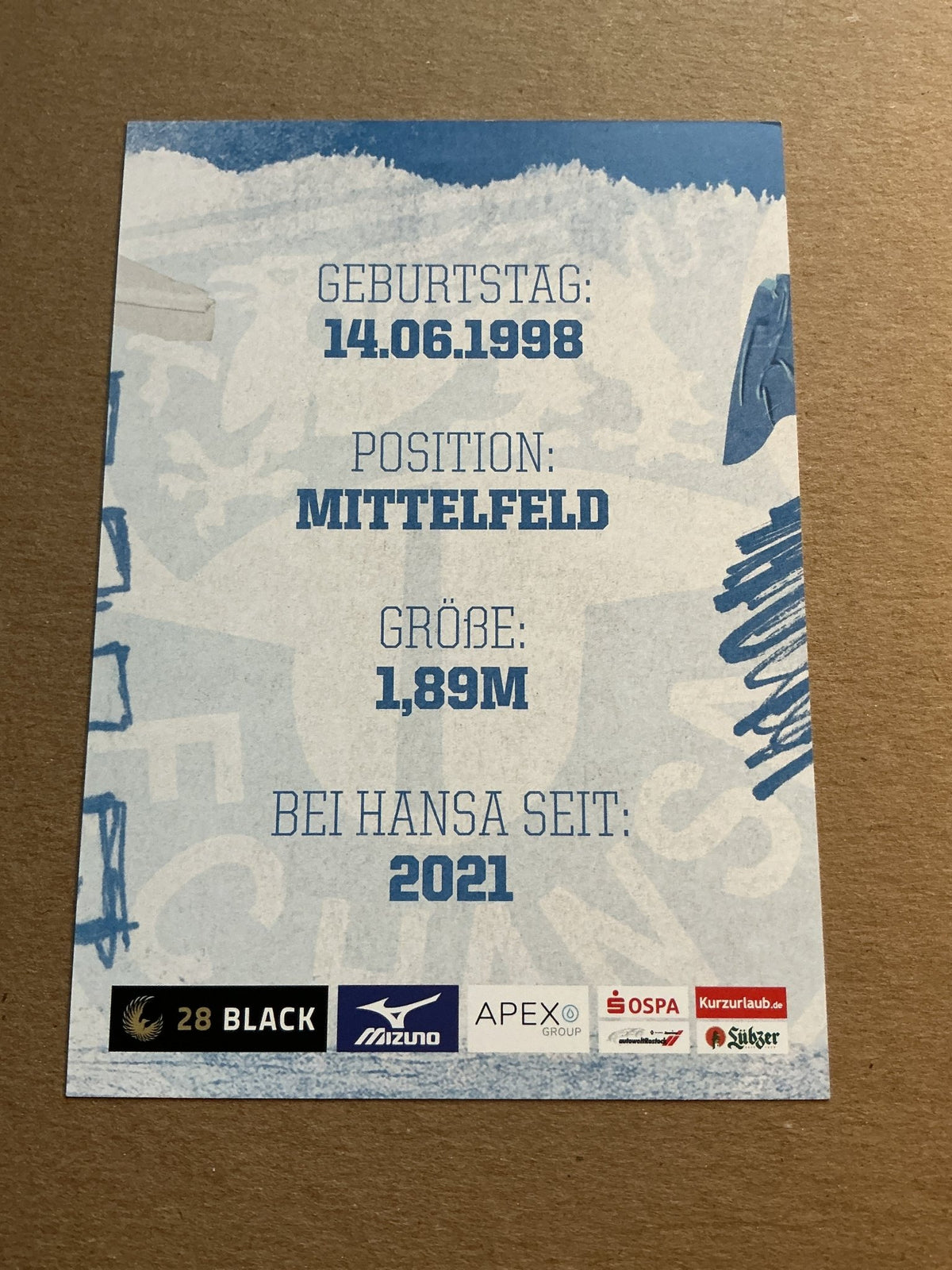 Svante Ingelsson, Sweden 🇸🇪 Hansa Rostock 2023/24 hand signed - Autographs-World