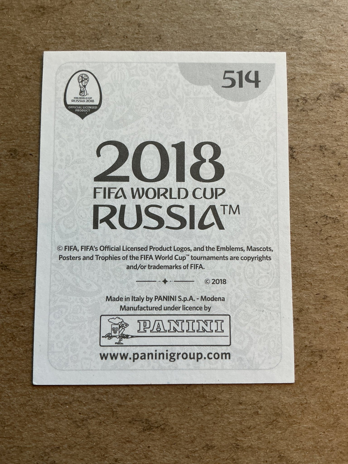 Thibaut Courtois, Belgium 🇧🇪 FIFA World Cup 2018 Panini hand signed - Autographs-World