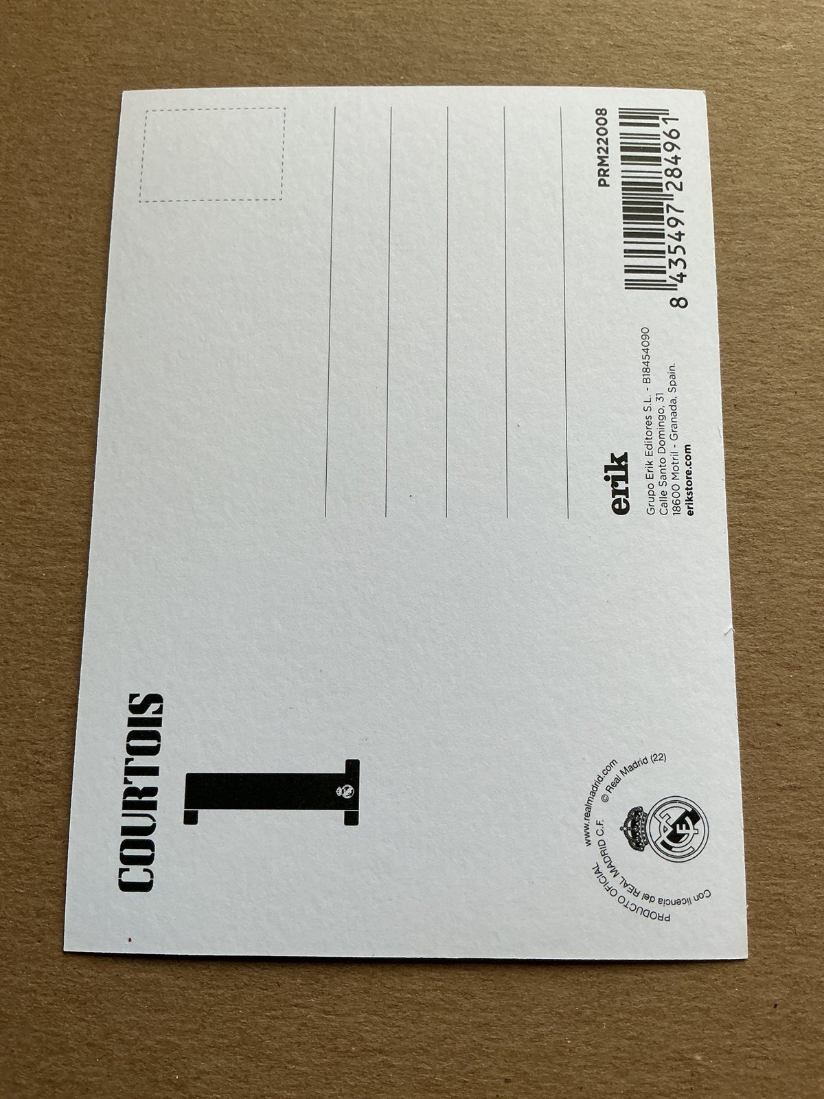 Thibaut Courtois, Belgium 🇧🇪 Real Madrid 2022/23 hand signed - Autographs-World