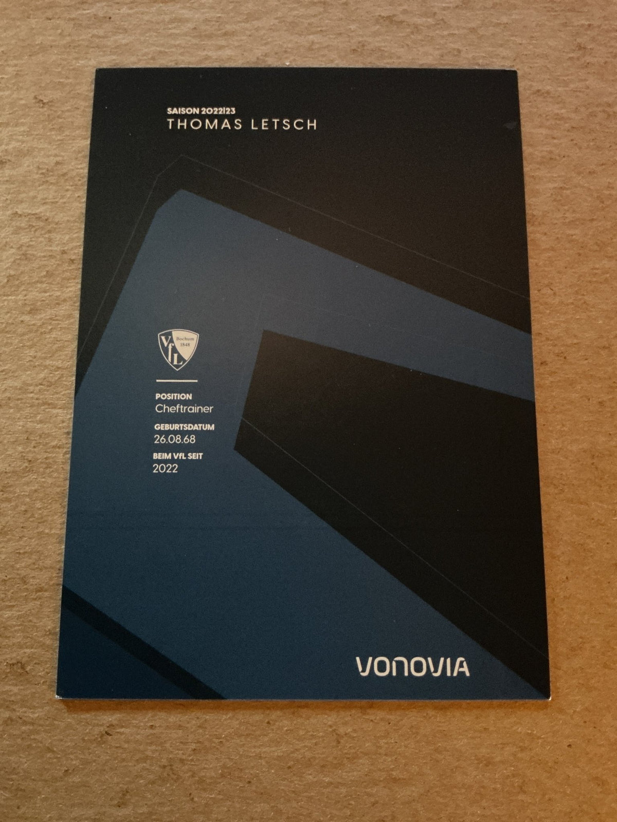 Thomas Letsch, Germany 🇩🇪 VfL Bochum 2022/23 hand signed - Autographs-World