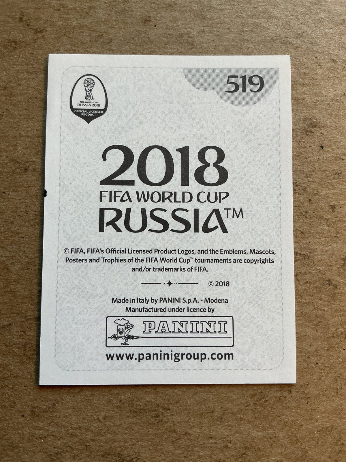 Thomas Meunier, Belgium 🇧🇪 FIFA World Cup 2018 Panini hand signed - Autographs-World