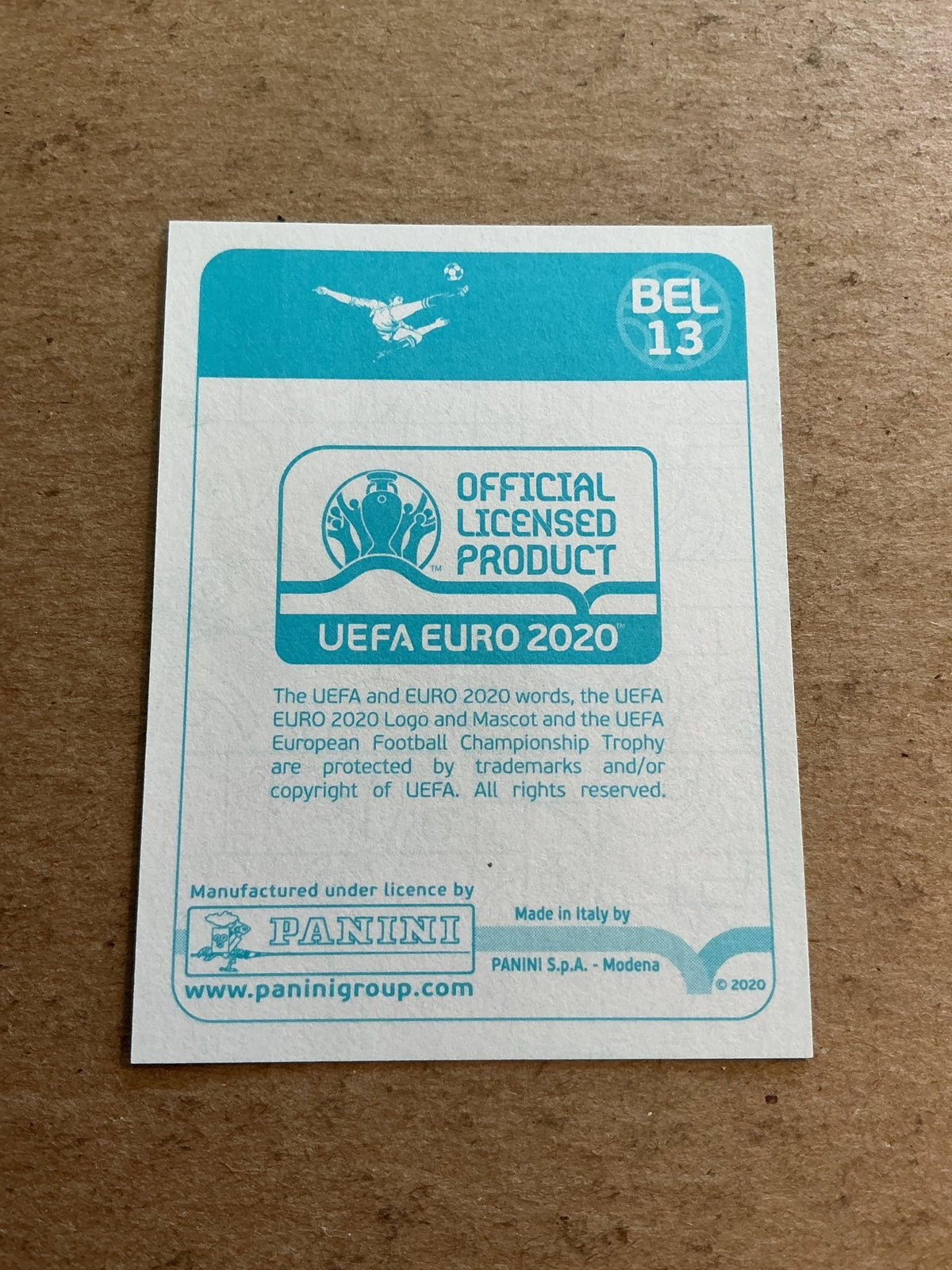 Thomas Meunier, Belgium 🇧🇪 UEFA Euro 2020 Panini hand signed - Autographs-World
