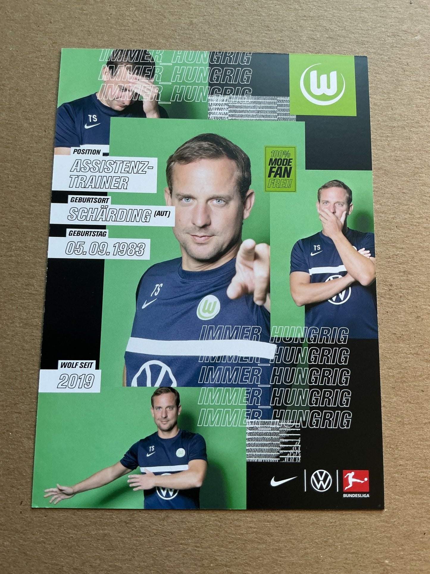 Thomas Sageder, Austria 🇦🇹 VfL Wolfsburg 2020/21 hand signed - Autographs-World