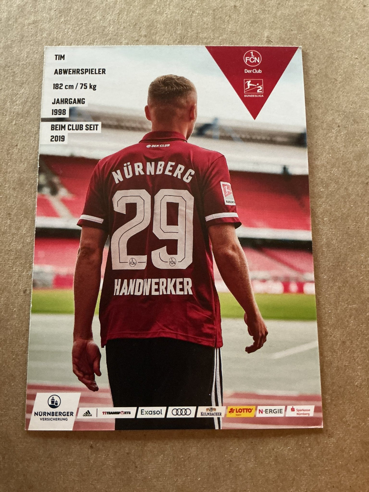 Tim Handwerker, Germany 🇩🇪 1.FC Nürnberg 2021/22 hand signed - Autographs-World