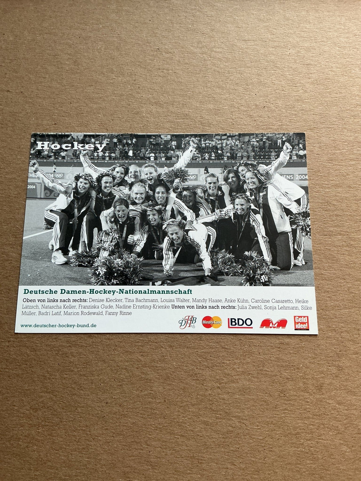 Tina Bachmann, Germany 🇩🇪 Field Hockey Summer Olympics hand signed - Autographs-World