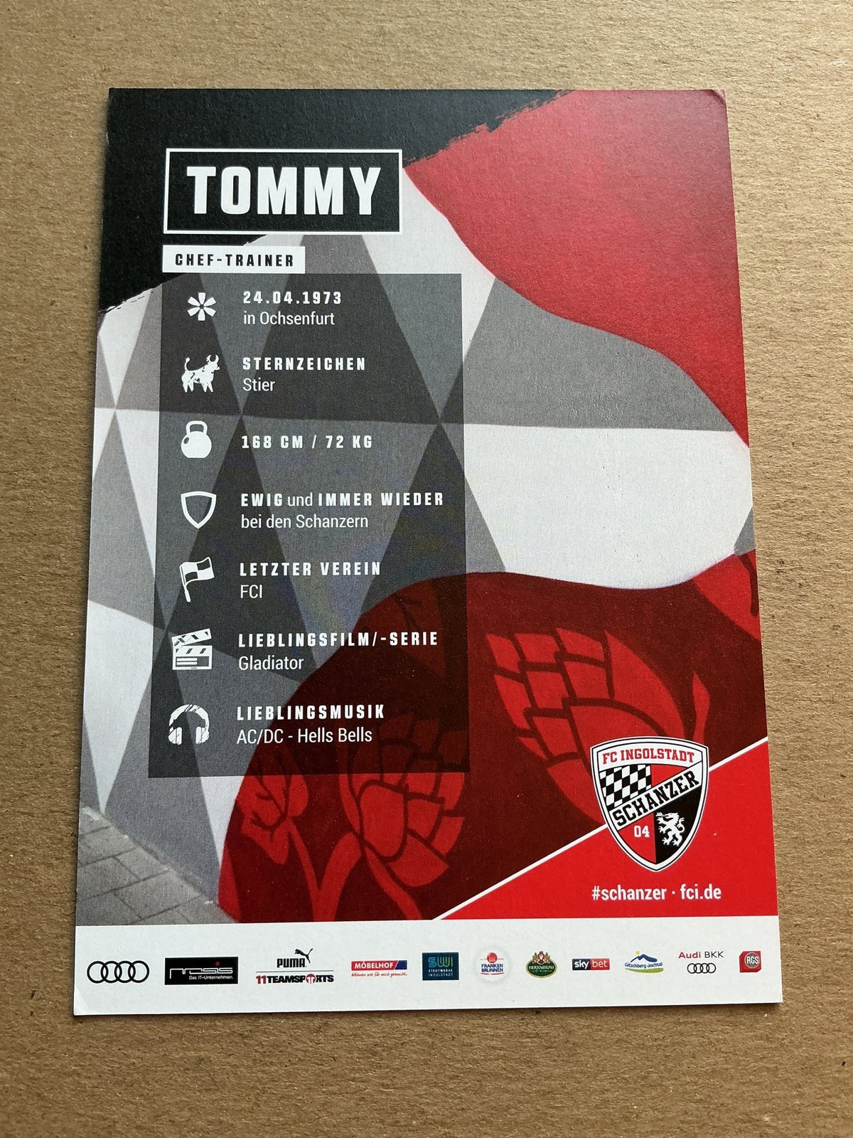 Tomas Oral, Germany 🇩🇪 FC Ingolstadt 04 2020/21 hand signed - Autographs-World