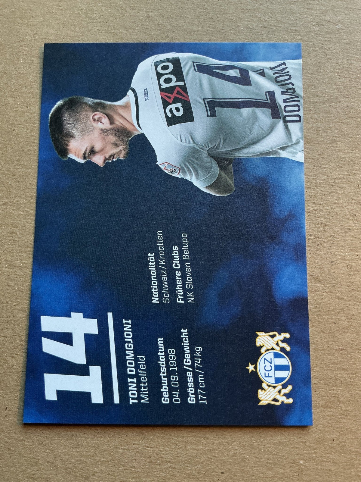 Toni Domgjoni, Croatia 🇭🇷 FC Zürich 2019/20 hand signed - Autographs-World