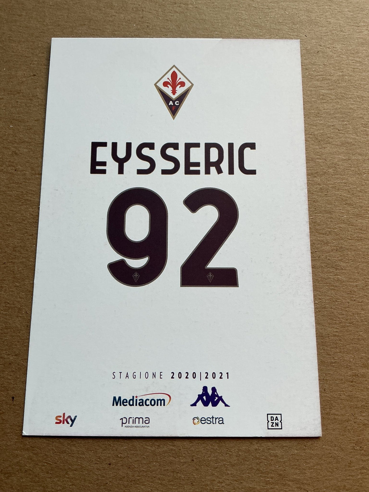 Valentin Eysseric, France 🇫🇷 ACF Fiorentina 2020/21 hand signed - Autographs-World