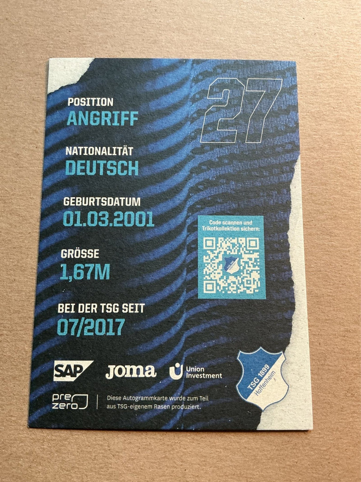 Vanessa Leimenstoll, Germany 🇩🇪 TSG 1899 Hoffenheim 2021/22 hand signed - Autographs-World