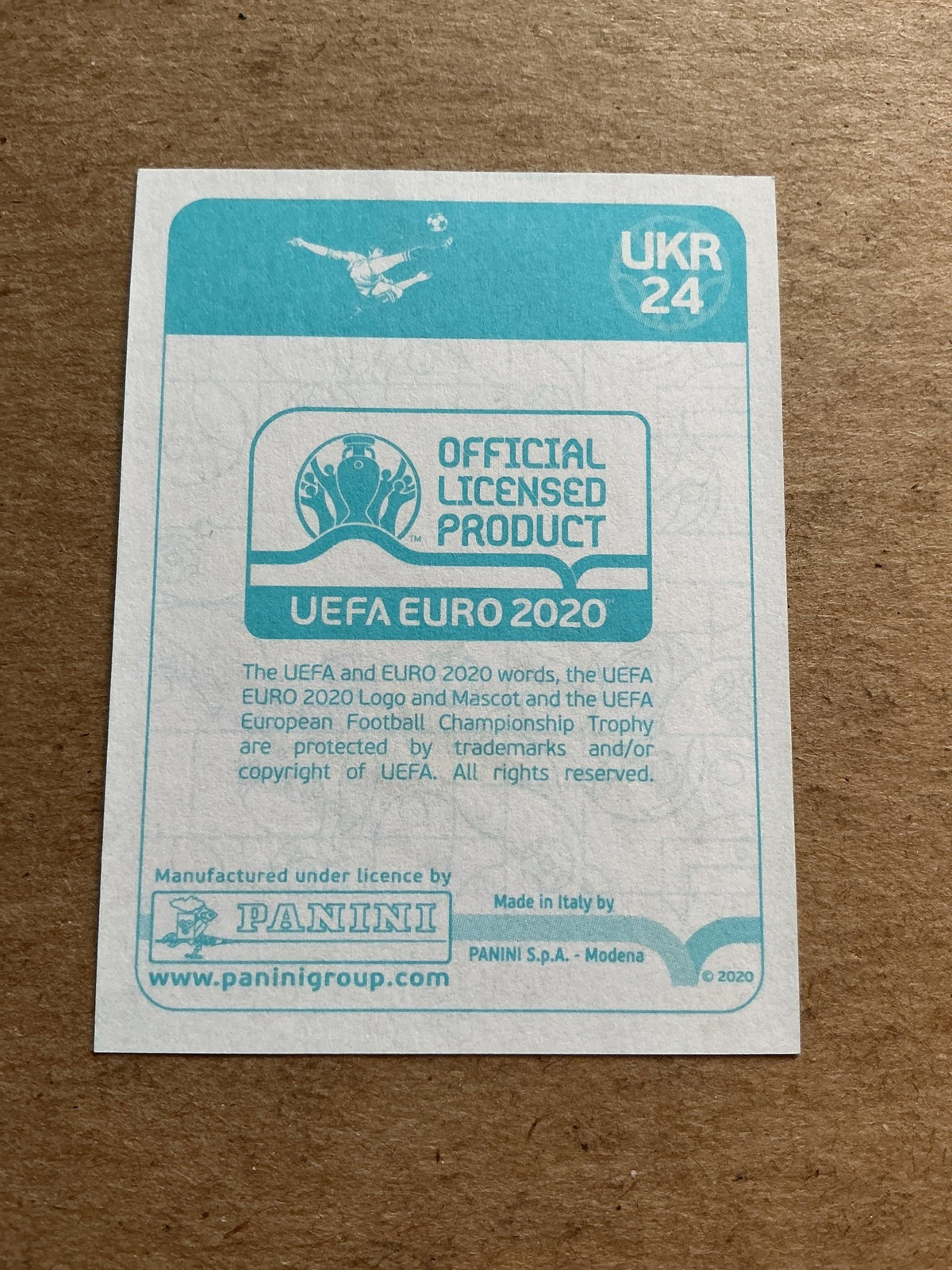 Vitaliy Buyalskiy, Ukraine 🇺🇦 UEFA Euro 2020 Panini hand signed - Autographs-World