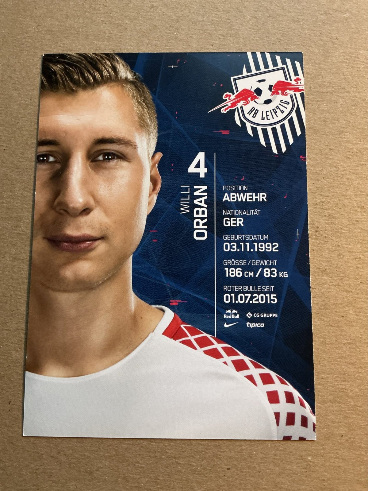 Willi Orban, Hungary ðŸ‡ðŸ‡º RB Leipzig 2017/18 hand signed - Autographs-World