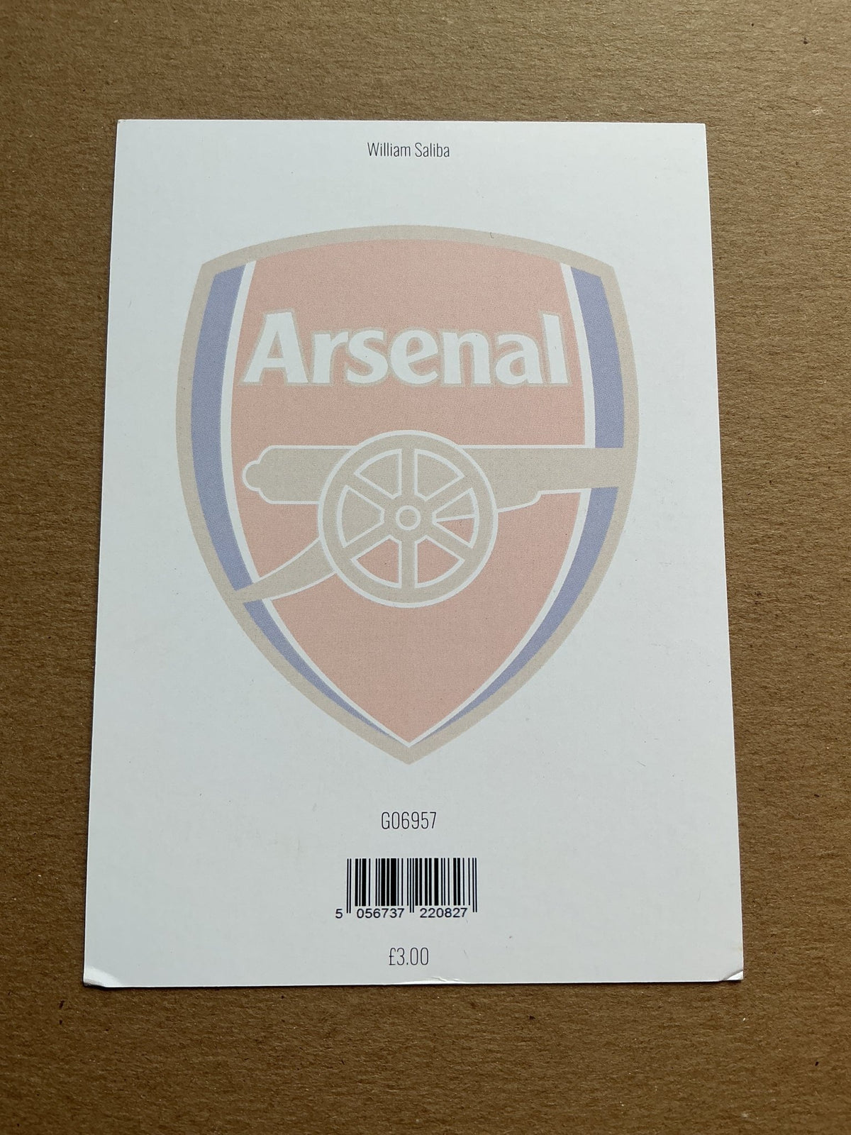 William Saliba, France π«π· Arsenal FC 2025/26 hand signed - Autographs-World