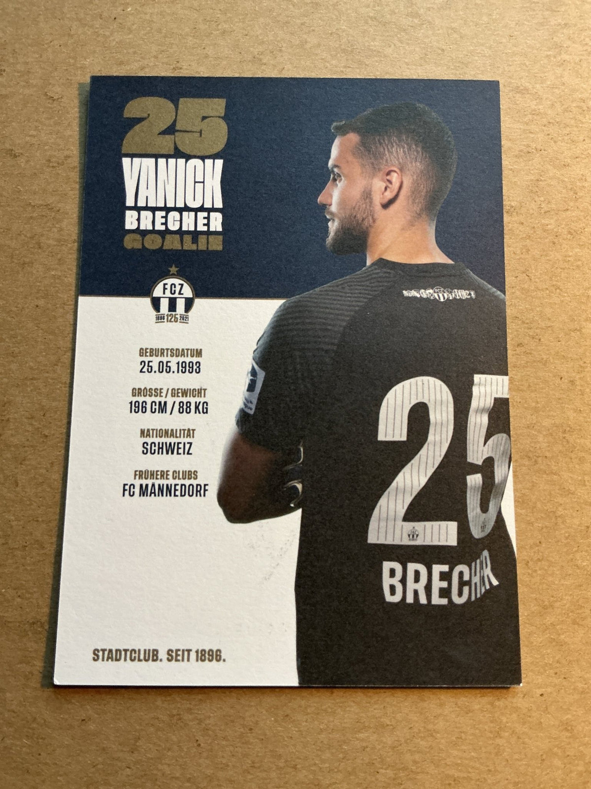 Yanick Brecher, Switzerland 🇨🇭 FC Zürich 2021/22 hand signed - Autographs-World
