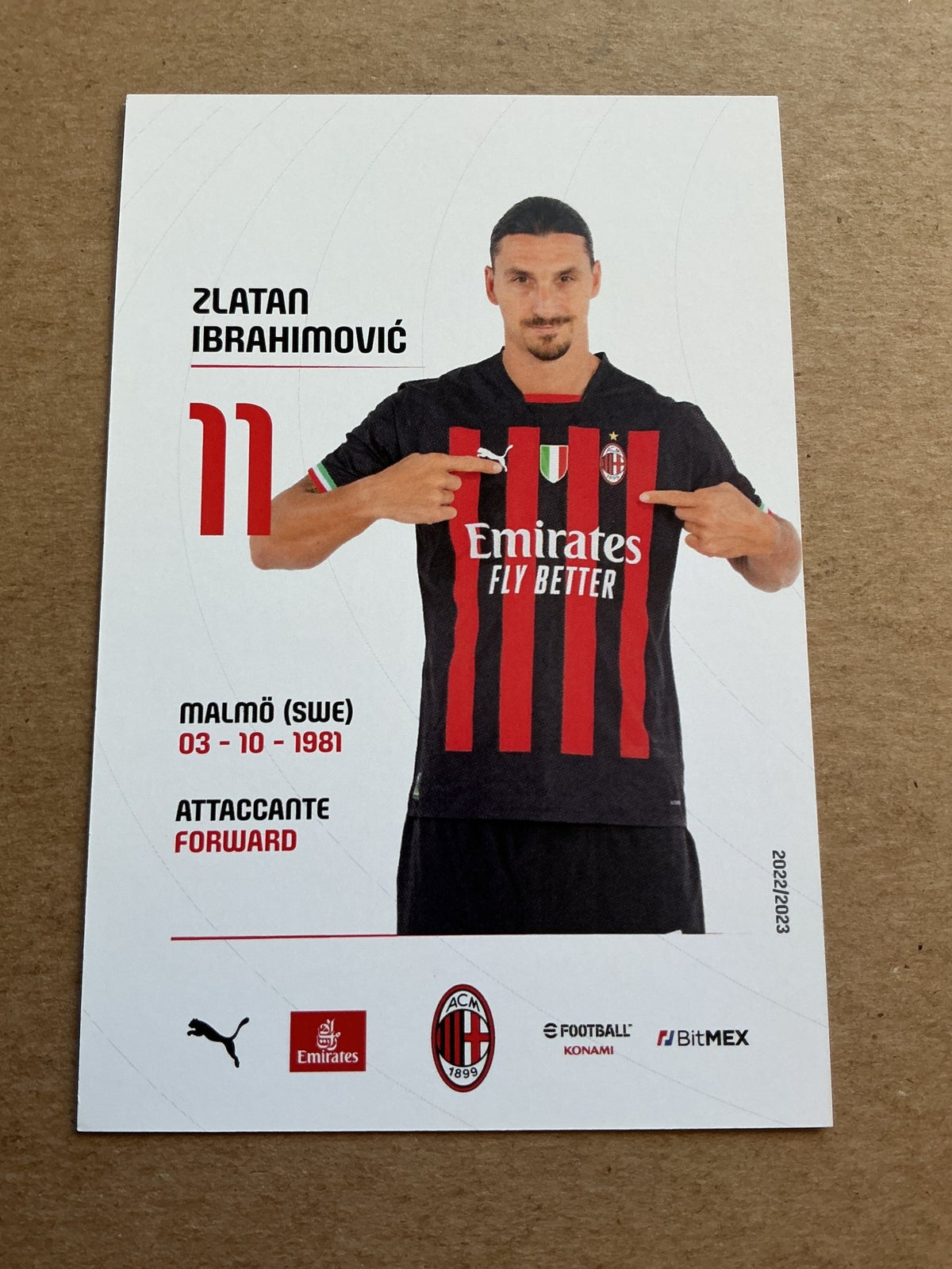 Zlatan Ibrahimović, Sweden 🇸🇪 AC Milan 2022/23 hand signed - Autographs-World