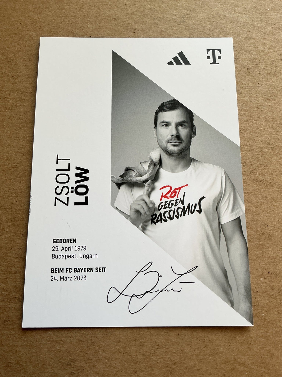 Zsolt Löw, Hungary 🇭🇺 FC Bayern München 2023/24 hand signed - Autographs-World