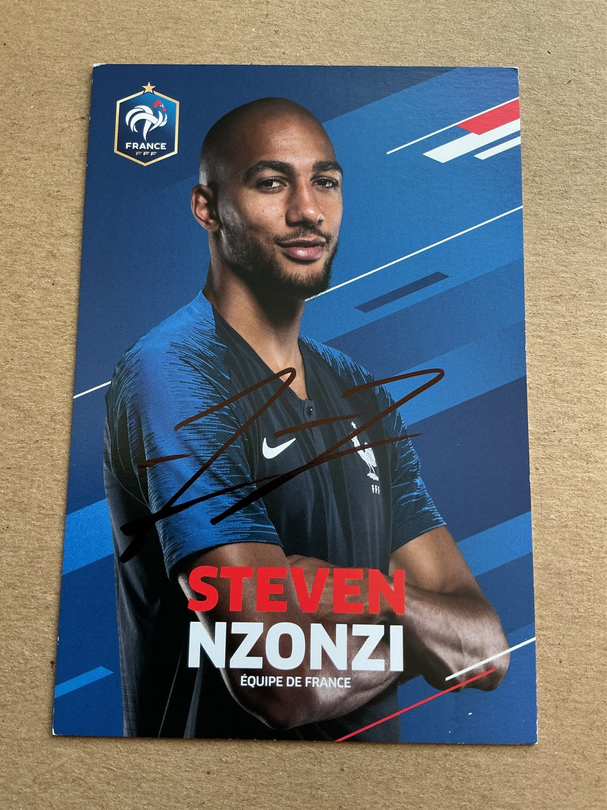 Steven Nzonzi, France 🇫🇷 FIFA World Cup 2018 hand signed