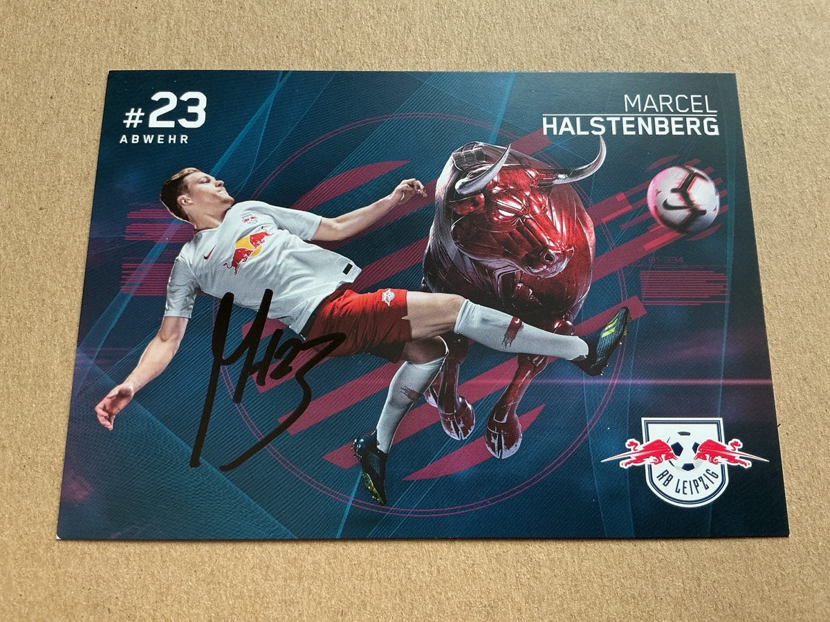 Marcel Halstenberg, Germany 🇩🇪 RB Leipzig 2018/19 hand signed