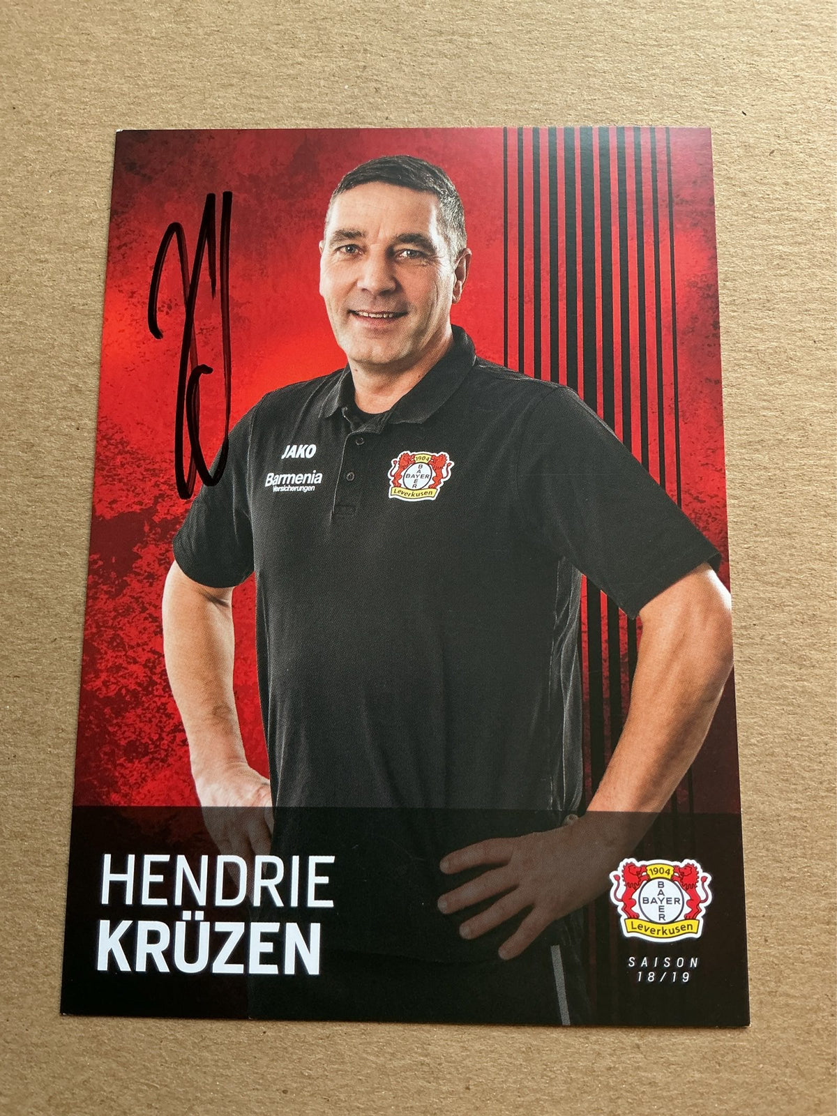 Hendrie Krüzen, Netherlands 🇳🇱 Bayer 04 Leverkusen 2018/19 hand signed