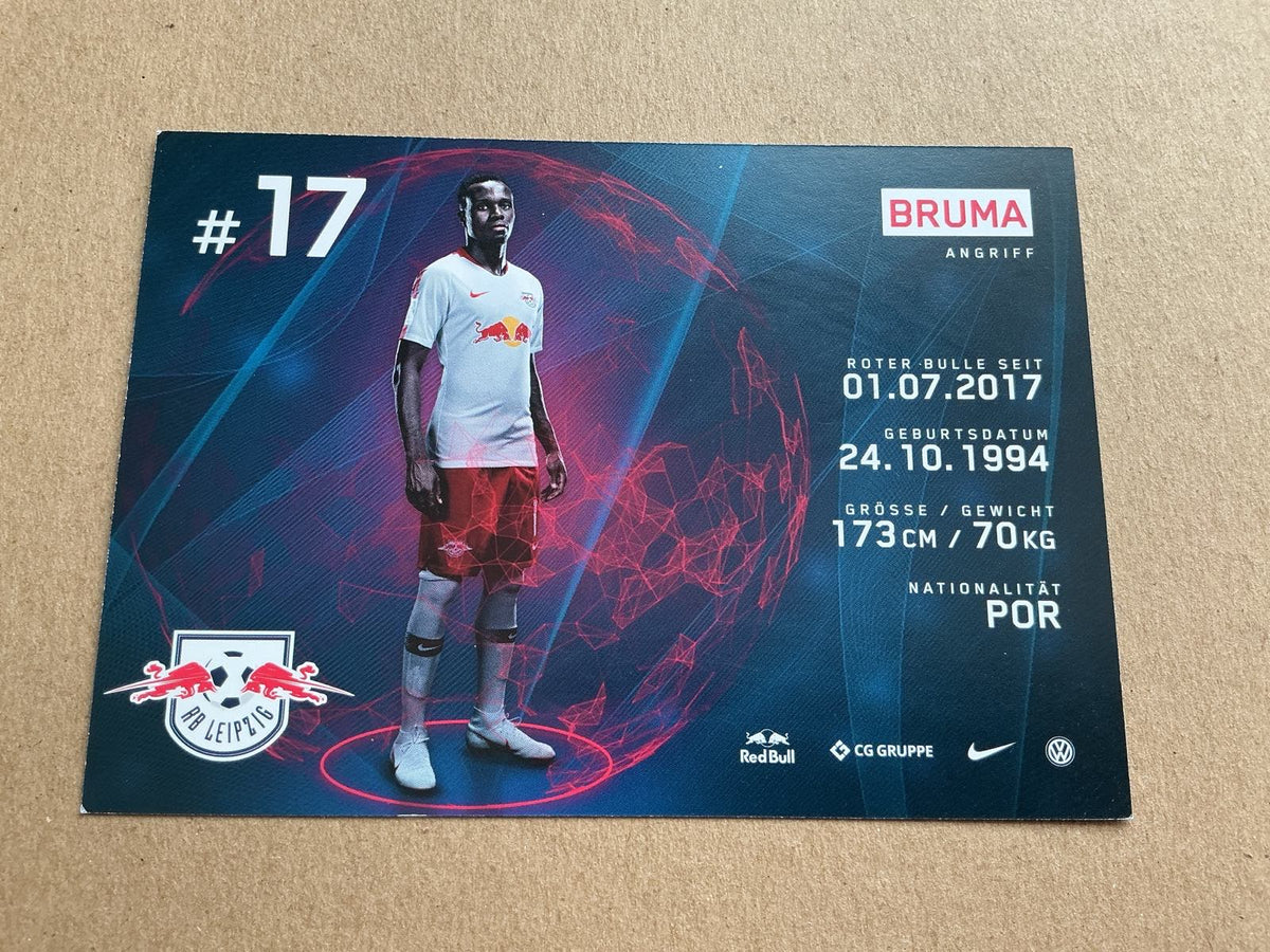 Bruma, Portugal 🇵🇹 RB Leipzig 2018/19 hand signed