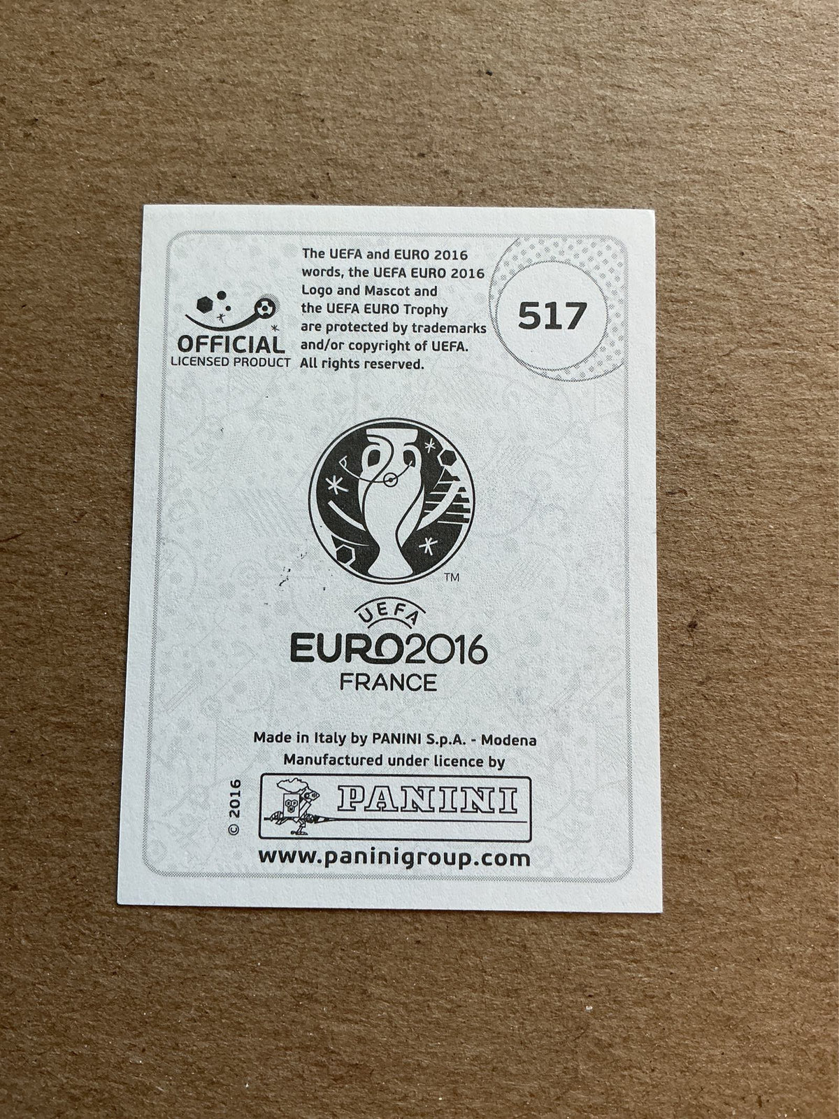 Shay Given, Ireland 🇮🇪 UEFA Euro 2016 Panini hand signed