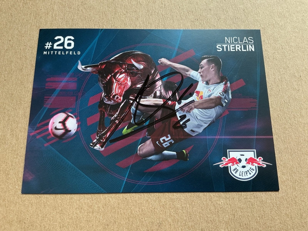 Niclas Stierlin, Germany 🇩🇪 RB Leipzig 2018/19 hand signed