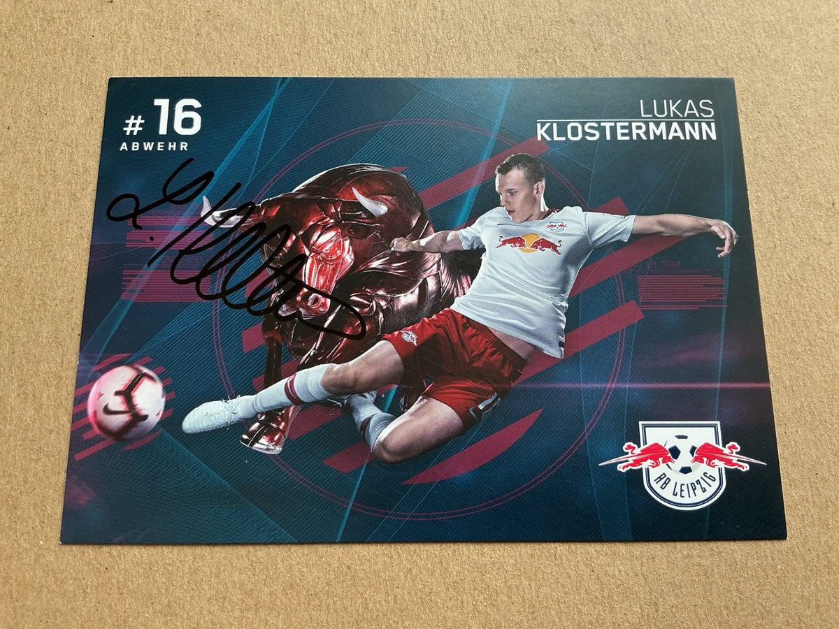 Lukas Klostermann, Germany 🇩🇪 RB Leipzig 2018/19 hand signed