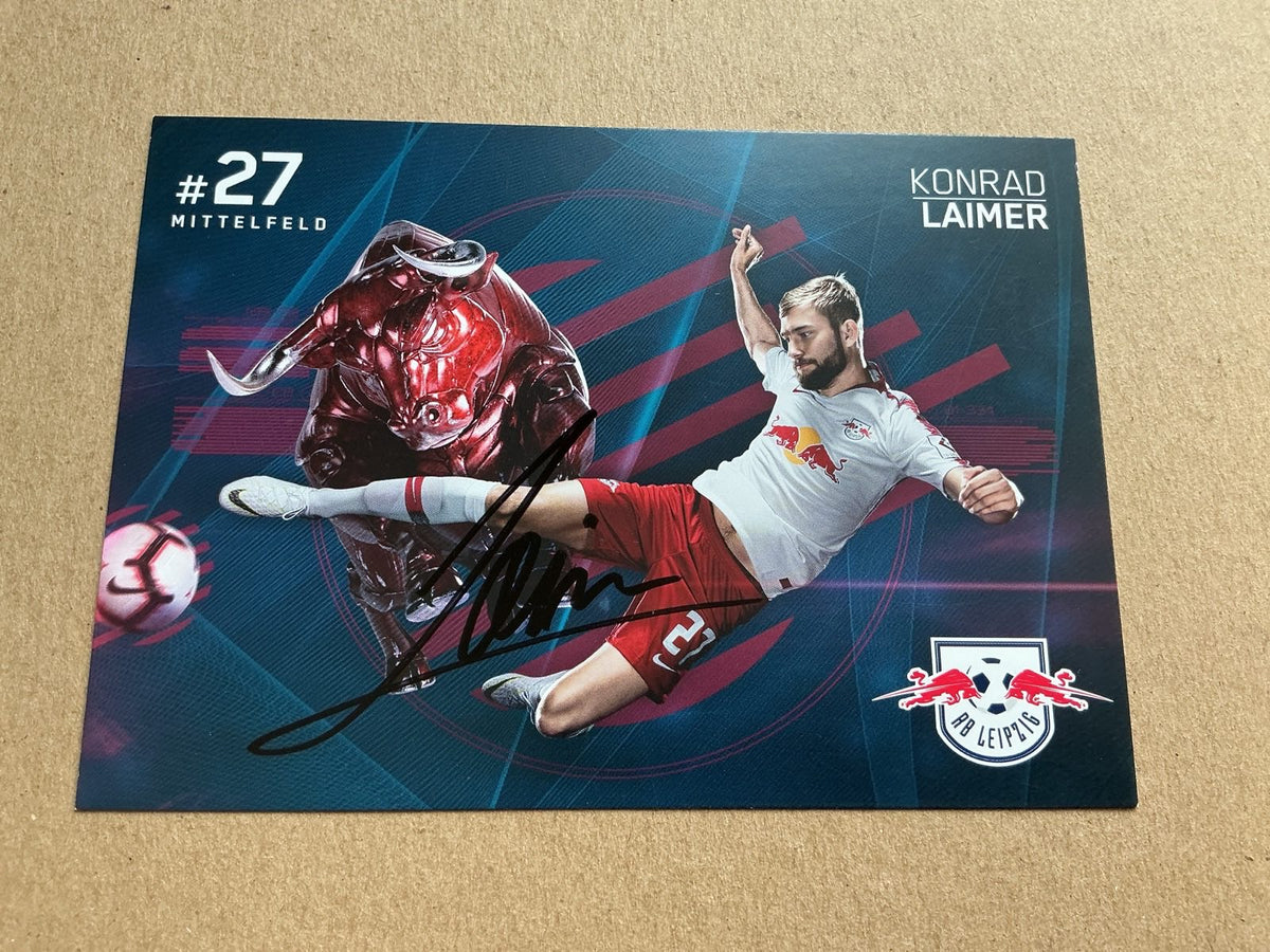Konrad Laimer, Austria 🇦🇹 RB Leipzig 2018/19 hand signed