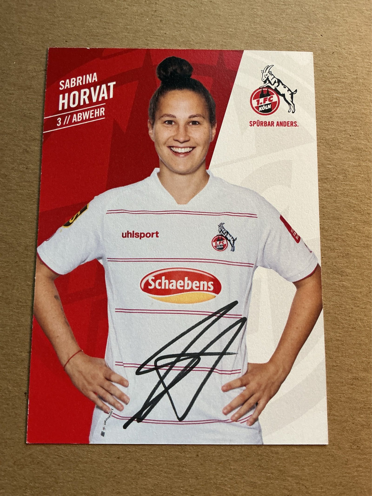 Sabrina Horvat, Austria 🇦🇹 1.FC Köln 2021/22 hand signed