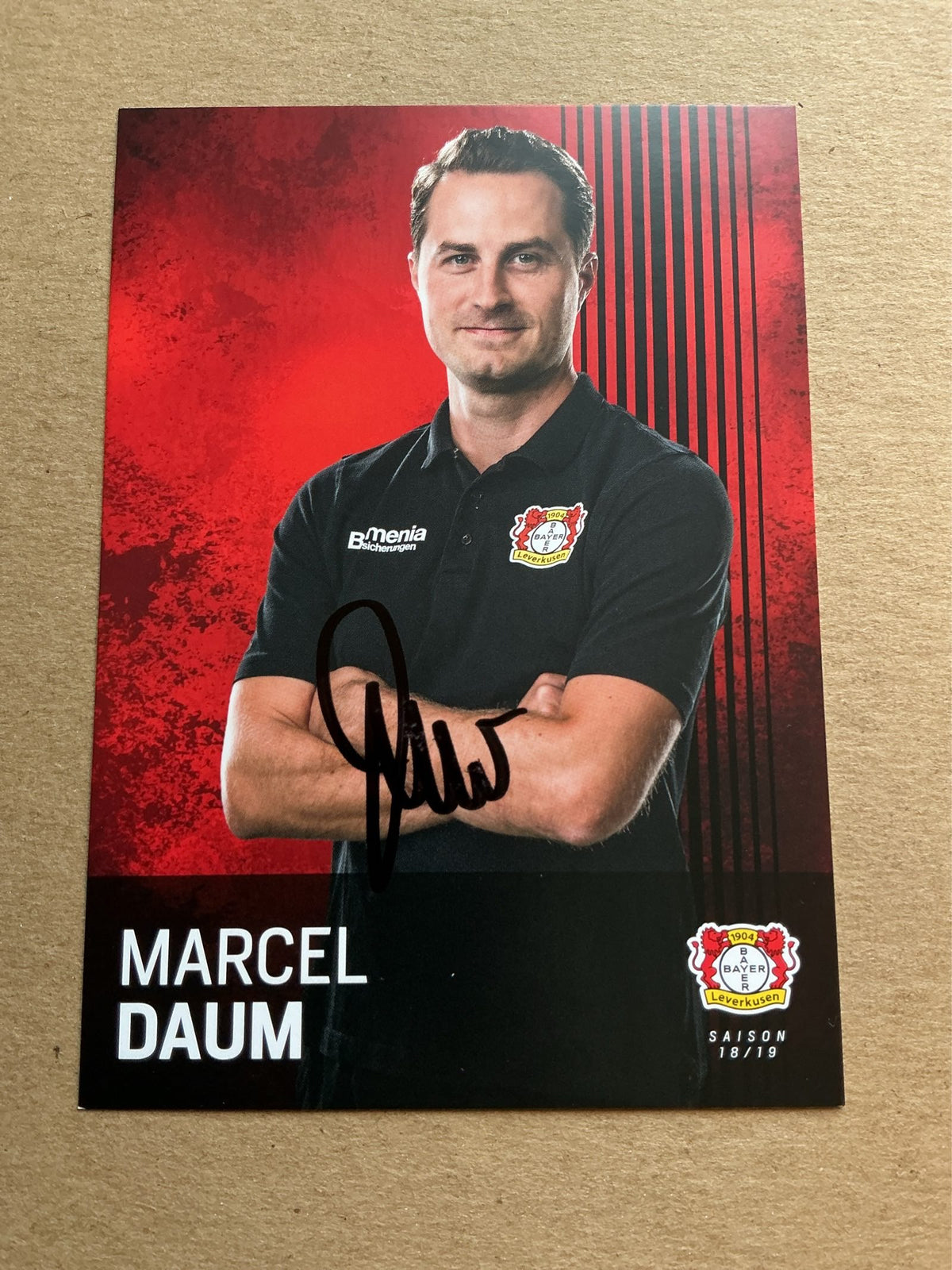 Marcel Daum, Germany 🇩🇪 Bayer 04 Leverkusen 2018/19 hand signed