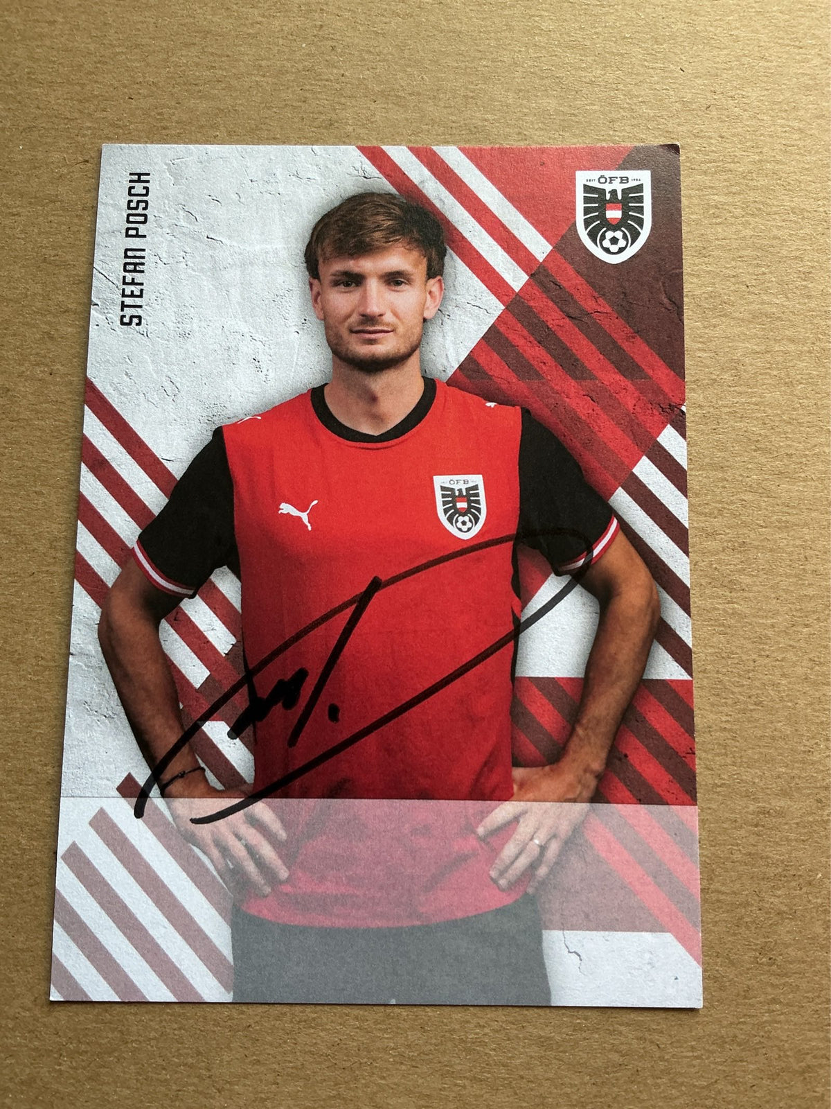 Stefan Posch, Austria 🇦🇹 FIFA World Cup 2026 hand signed