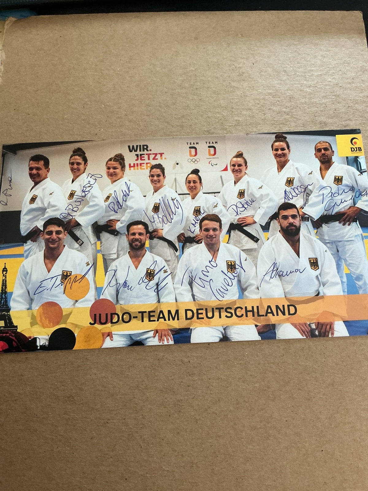 12x Team Germany 🇩🇪 Judo Summer Olympics 2024 hand signed - Autographs-World