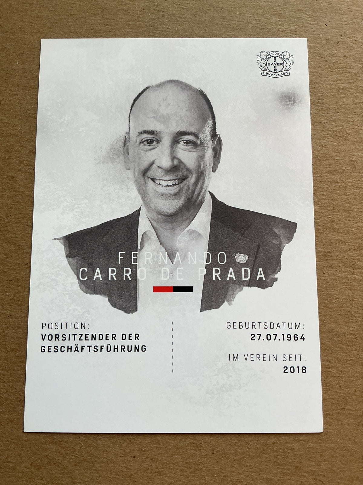 Fernando Carro, Spain 🇪🇸 Bayer 04 Leverkusen 2018/19 hand signed