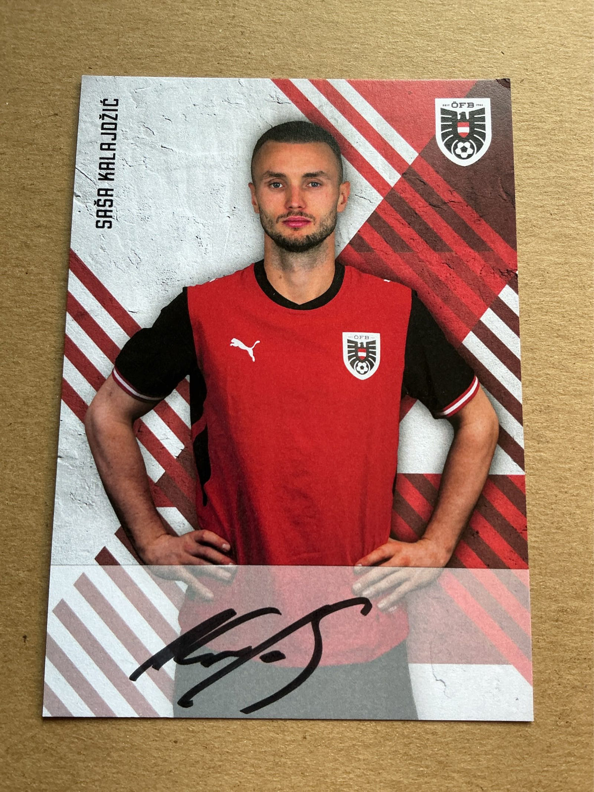 Saša Kalajdžić, Austria 🇦🇹 FIFA World Cup 2026 hand signed