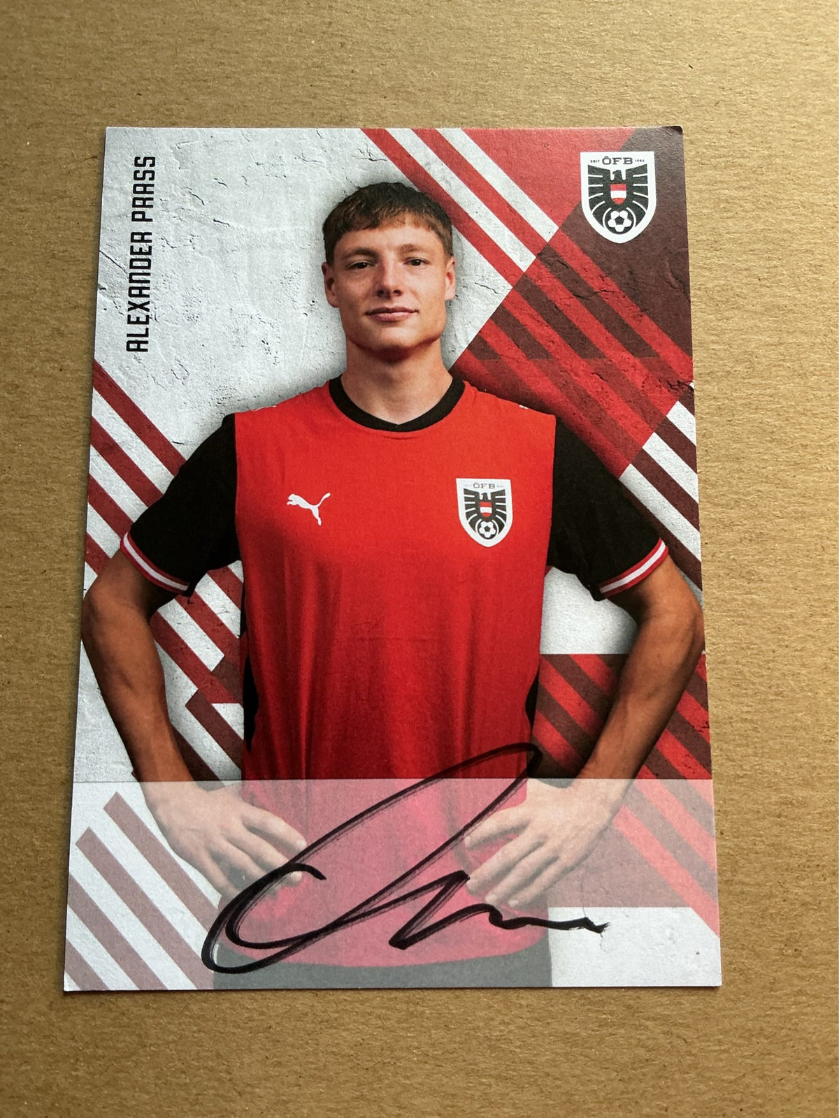 Alexander Prass, Austria 🇦🇹 FIFA World Cup 2026 hand signed