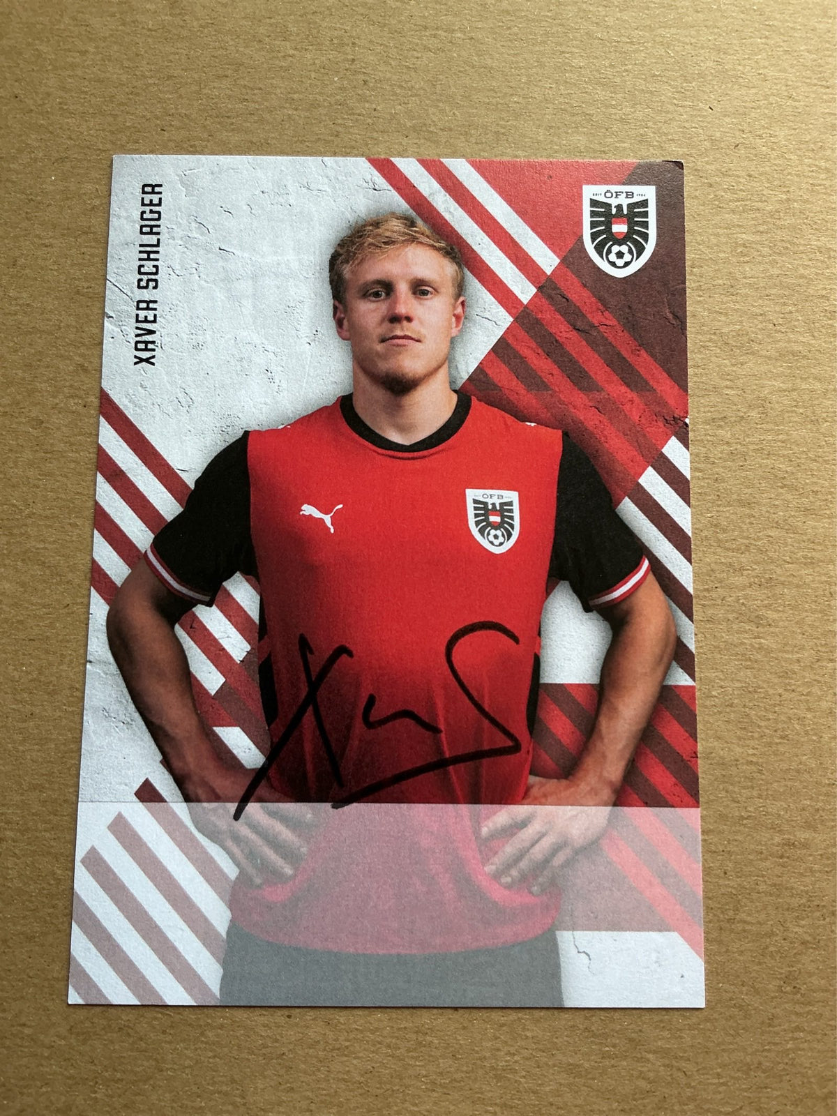 Xaver Schlager, Austria 🇦🇹 FIFA World Cup 2026 hand signed