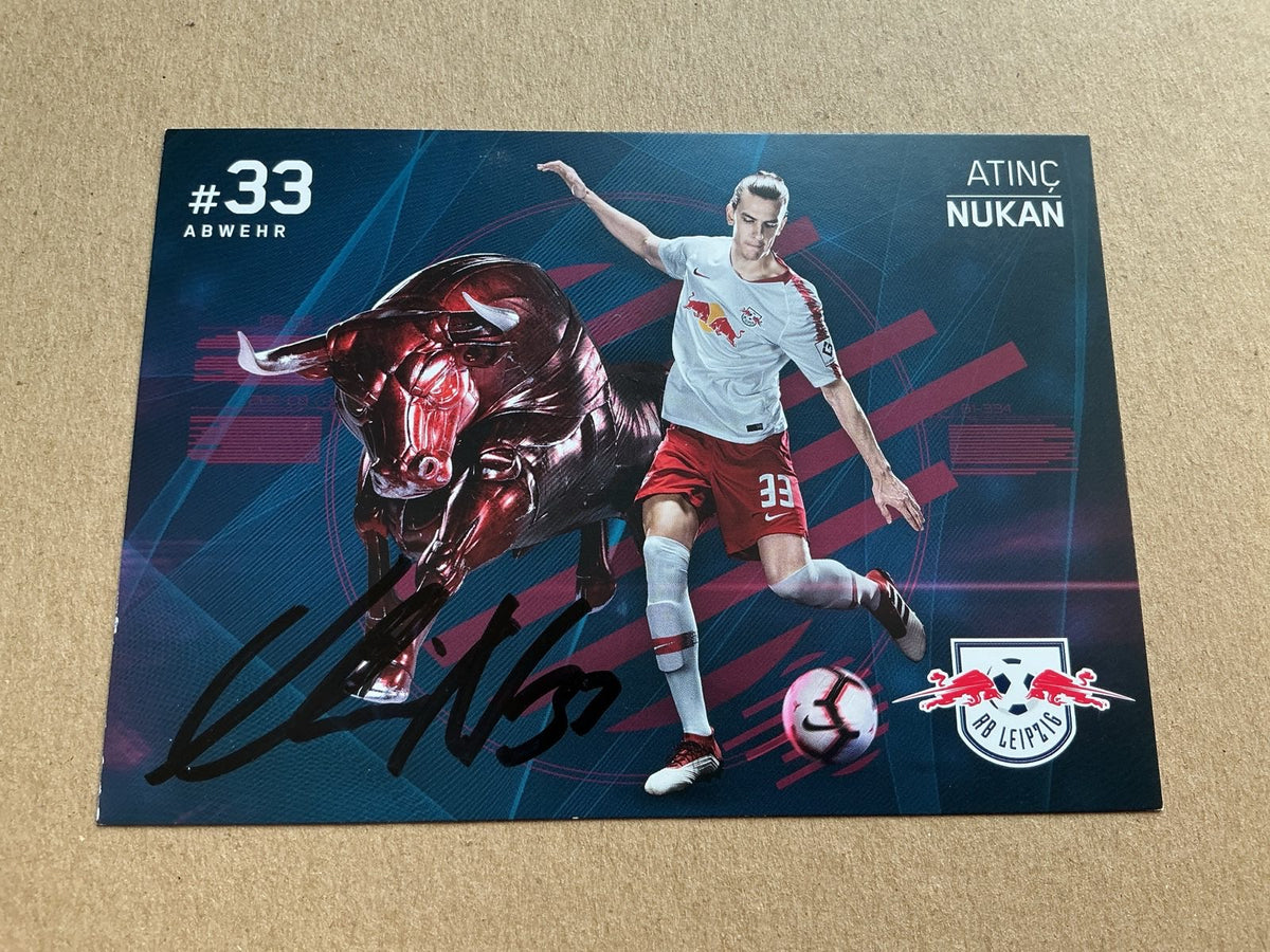 Atinç Nukan, Türkiye 🇹🇷 RB Leipzig 2018/19 hand signed