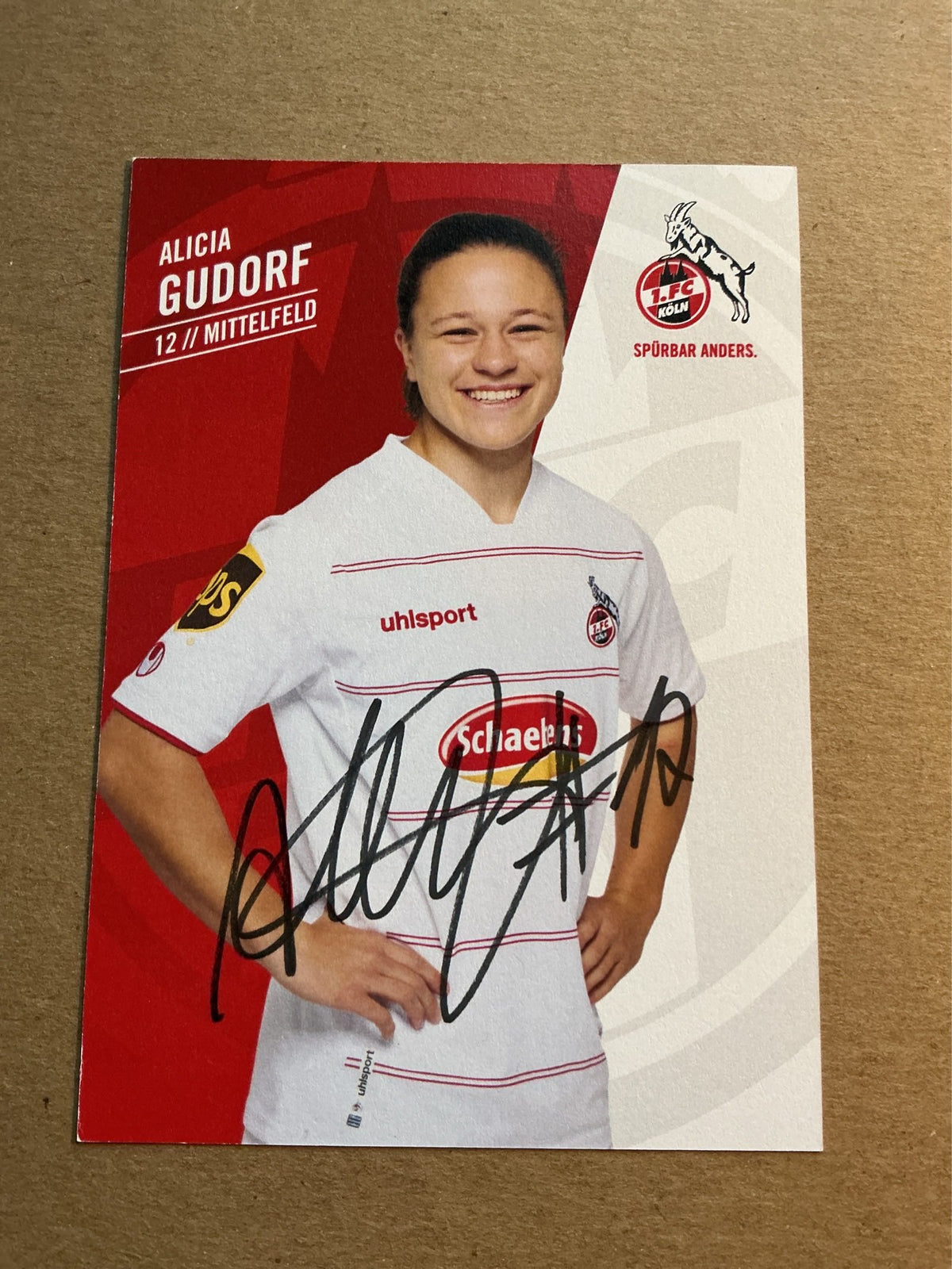Alicia Gudorf, Germany 🇩🇪 1.FC Köln 2021/22 hand signed
