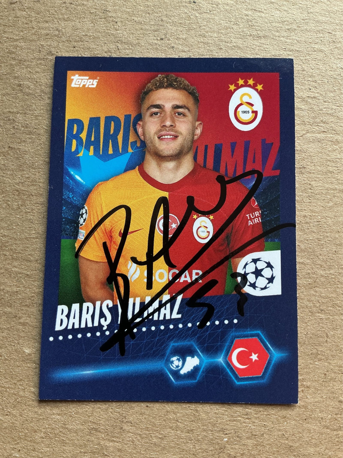 Bariş Yilmaz, Türkiye 🇹🇷 Galatasaray SK 2023/24 Topps hand signed