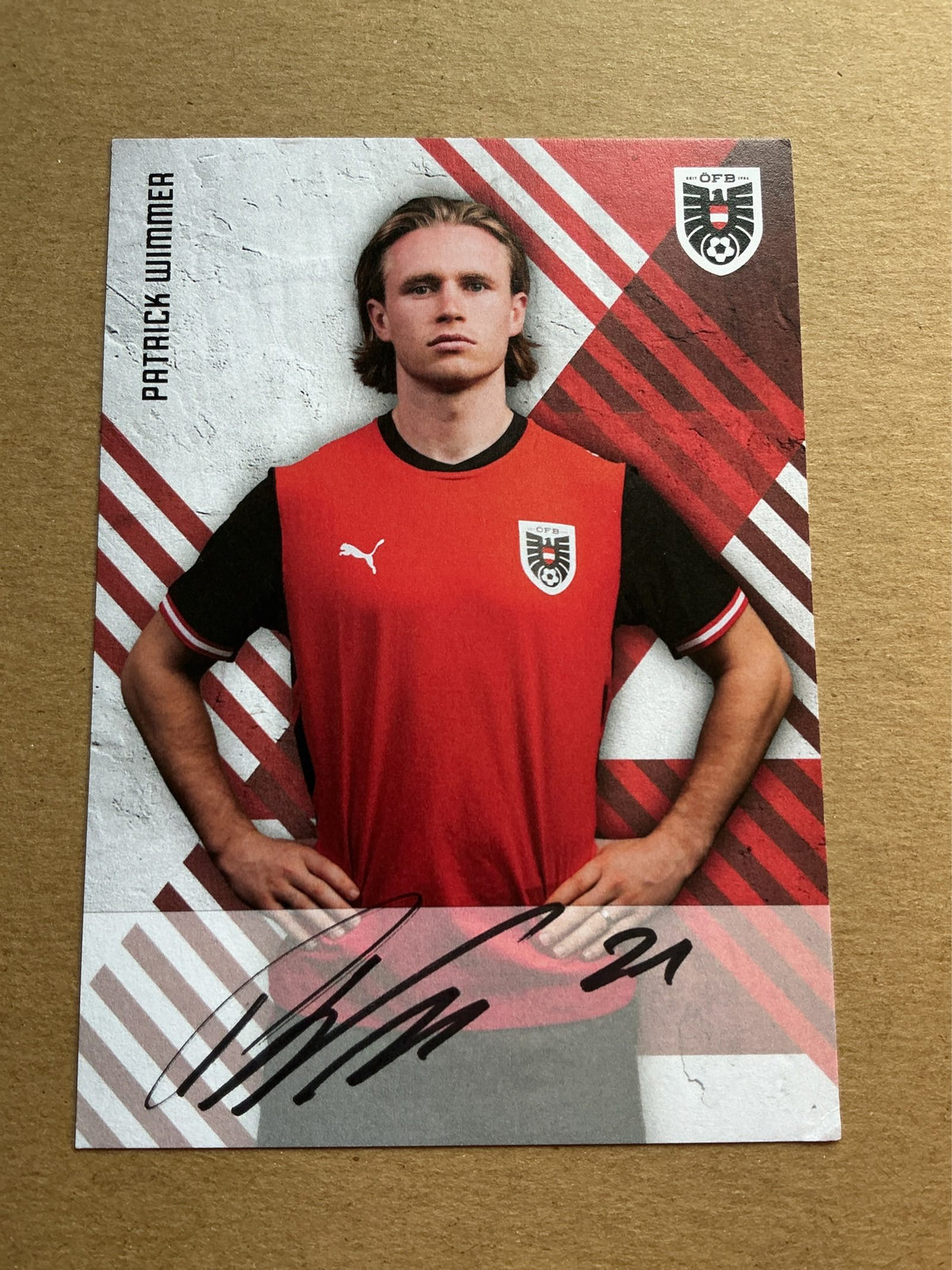 Patrick Wimmer, Austria 🇦🇹 FIFA World Cup 2026 hand signed