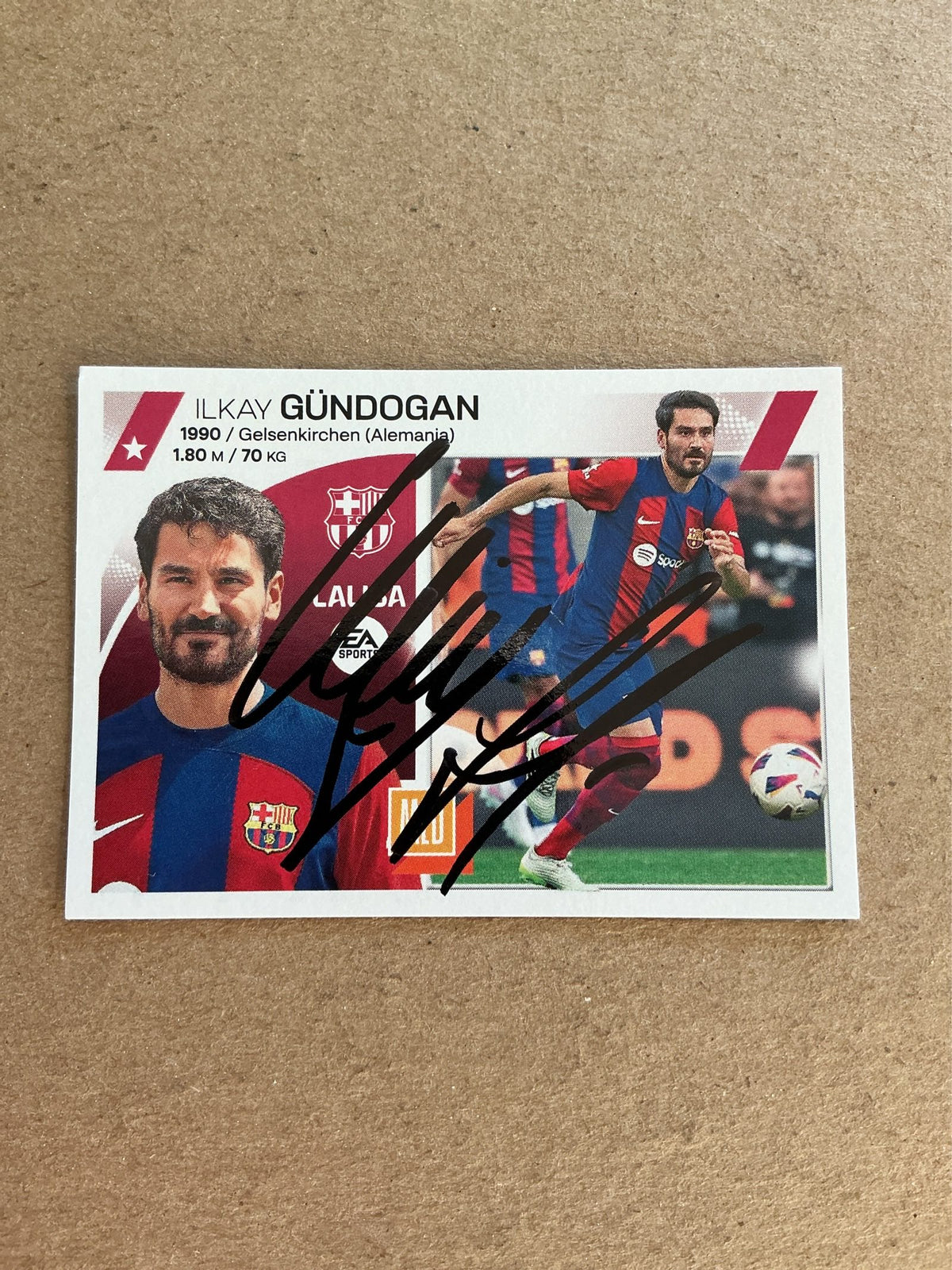 Ilkay Gündogan, Germany 🇩🇪 FC Barcelona 2023/24 Panini hand signed