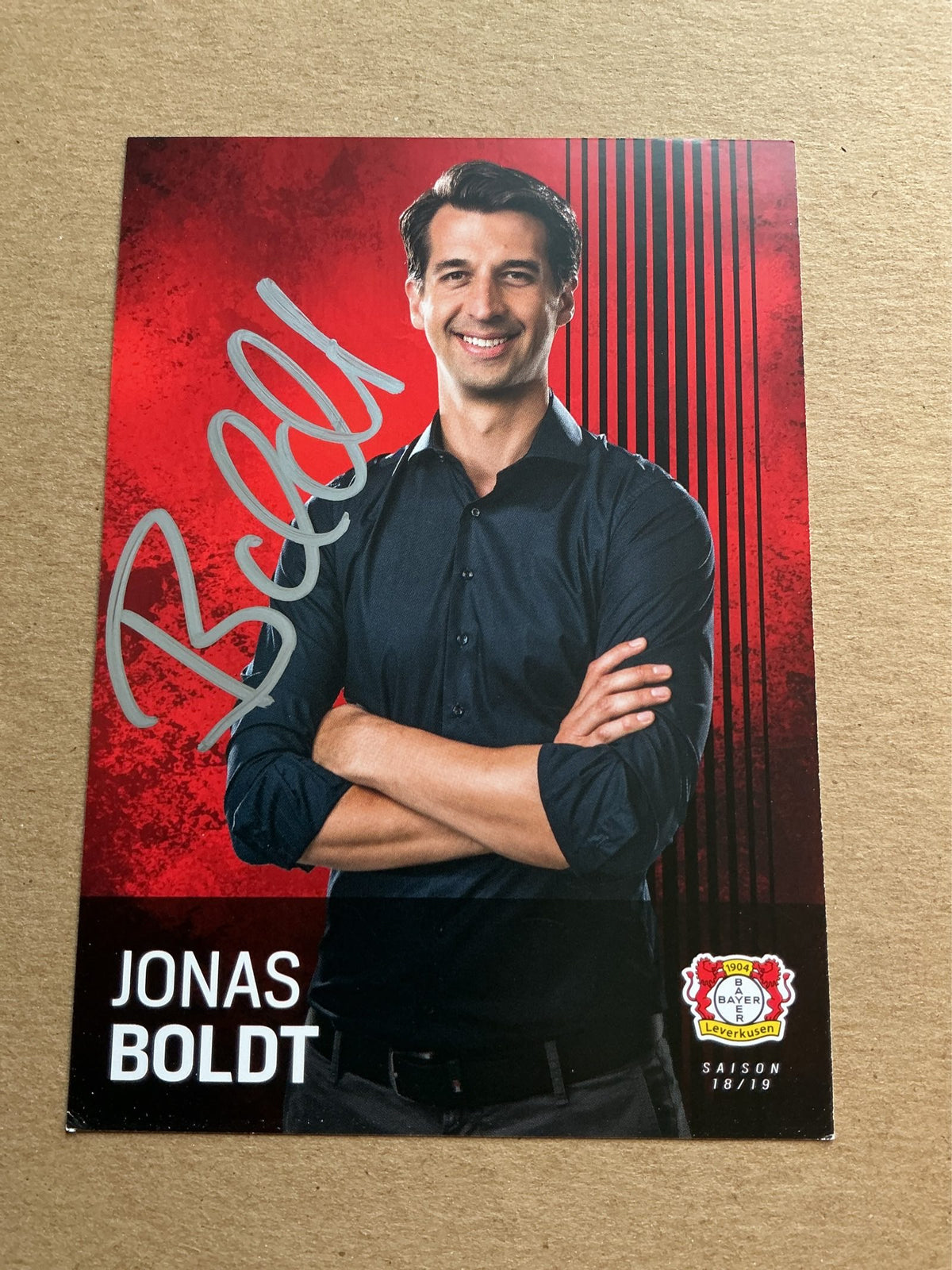 Jonas Boldt, Germany 🇩🇪 Bayer 04 Leverkusen 2018/19 hand signed