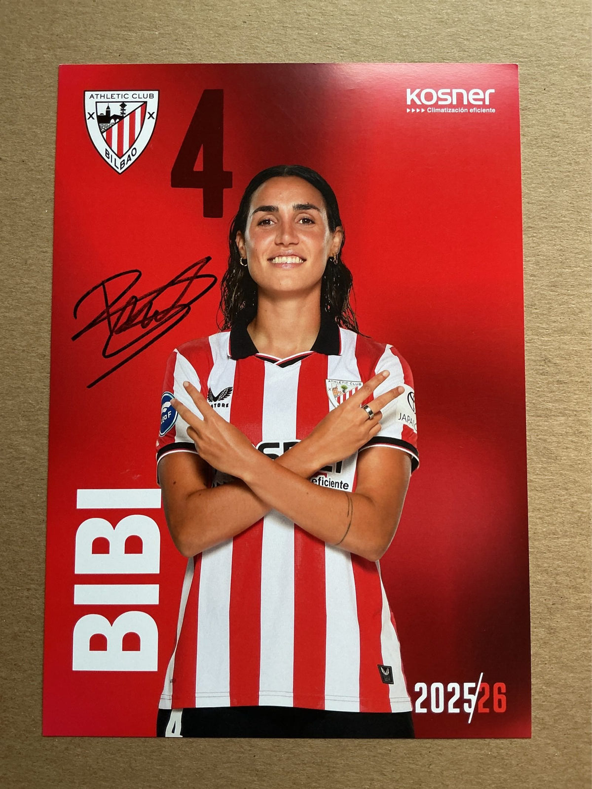 Bibiane Schulze-Solano, Germany 🇩🇪 Athletic Bilbao 2025/26 hand signed