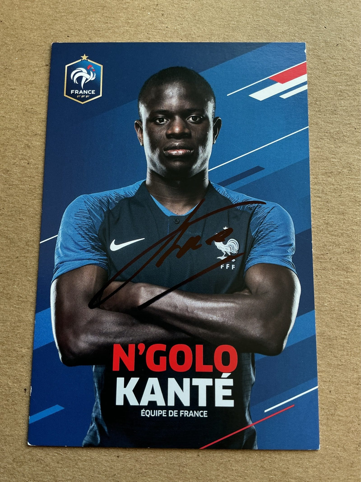 N’Golo Kanté, France 🇫🇷 FIFA World Cup 2018 hand signed