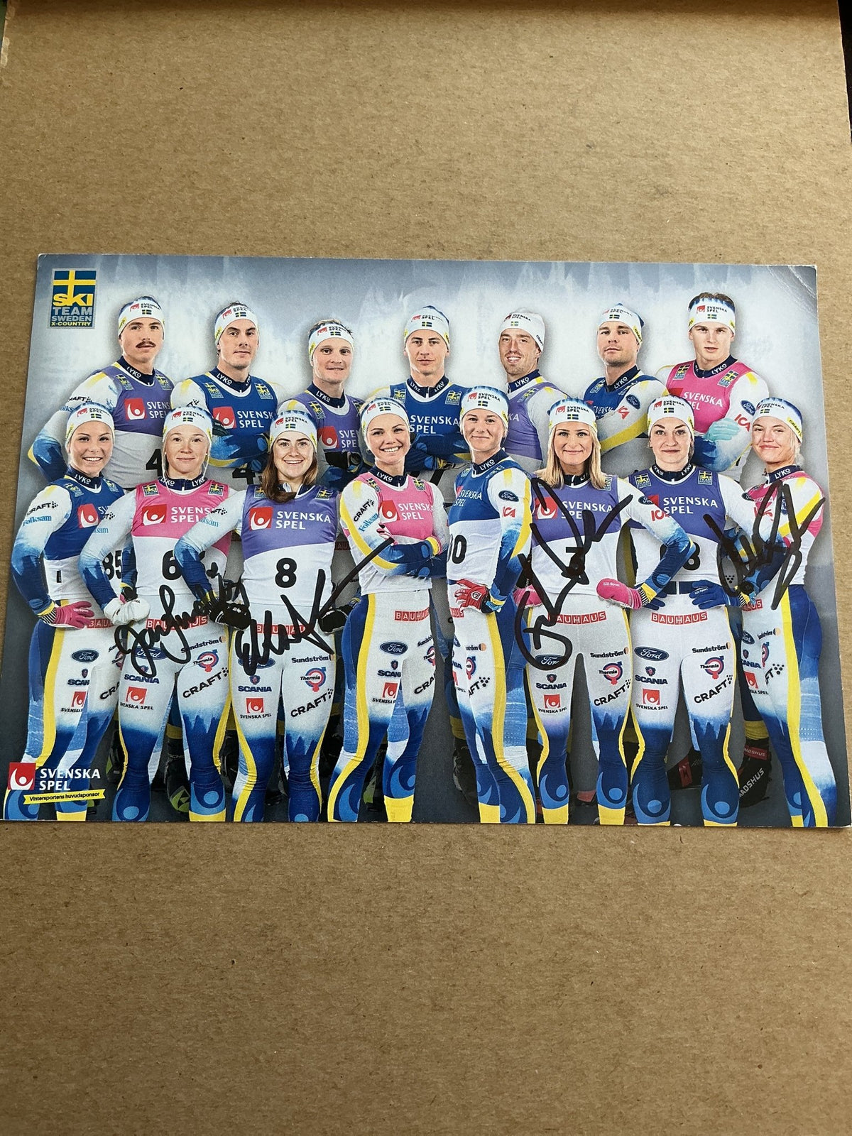 4x Sweden 🇸🇪 Cross Country Sundling, Andersson, Karlsson 2023/24 hand signed - Autographs-World