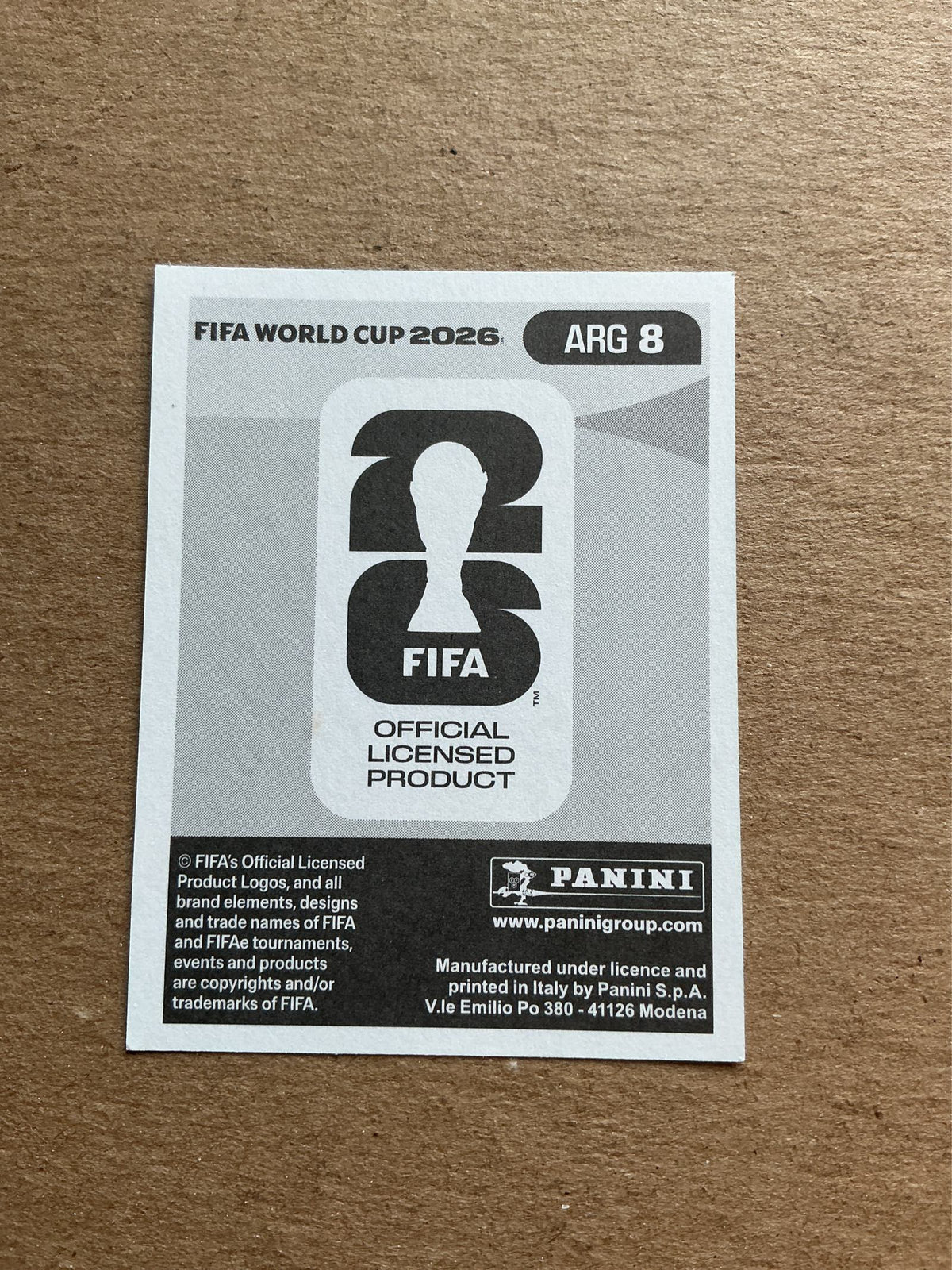 Enzo Fernández, Argentina 🇦🇷 FIFA World Cup 2026 Panini hand signed
