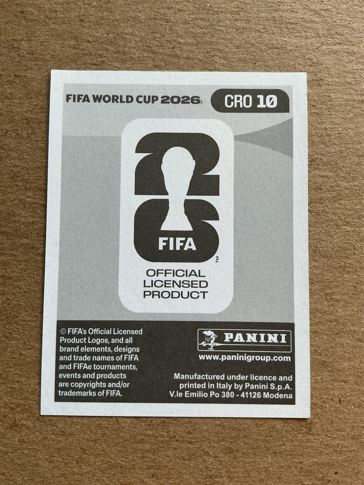 Mateo Kovačić, Croatia 🇭🇷 FIFA World Cup 2026 Panini hand signed