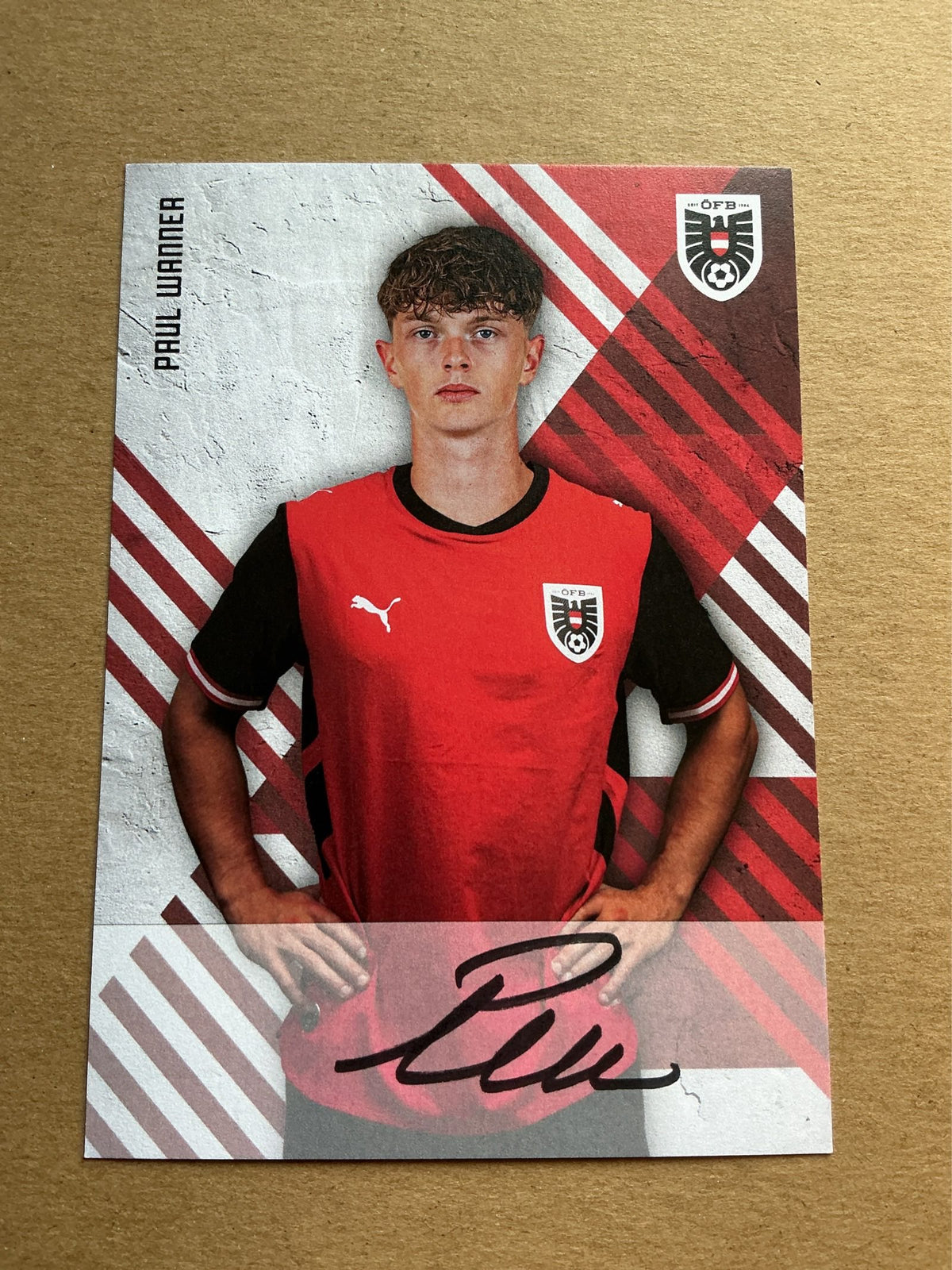 Paul Wanner, Austria 🇦🇹 FIFA World Cup 2026 hand signed